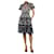 Needle & Thread Black floral embroidered midi dress - size UK 6 Nylon  ref.1360807