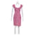 Diane Von Furstenberg DvF mehrfarbiges Seidenjersey-Minikleid Pink Weiß  ref.1360843