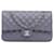 Solapa forrada de piel de cordero clásica mediana morada Chanel Púrpura Cuero  ref.1360956