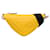Sac à bandoulière triangulaire Prada Grace Lux jaune Cuir Veau façon poulain  ref.1360962