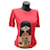 Marc Jacobs Camiseta Roja avec Image Coton Rouge  ref.1361260