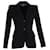 Blazer ajusté Alexander McQueen en laine noire  ref.1361323