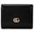 Gucci Black Leather GG Marmont Small Wallet Pony-style calfskin  ref.1361389