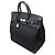Hermès Pelle Togo Nera e Toile H Haut à Courroies 40 Nero - vista 2