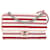 Chanel Red Maxi Stripe Jersey Felt and Rope Flap Cotton Cloth  ref.1361441