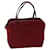 FENDI Zucchino Canvas Handtasche Rot Auth 71832  ref.1361571