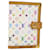 LOUIS VUITTON Multicolor Agenda PM Day Planner Capa Branco R21074 Autenticação de LV 71668  ref.1361588