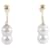 & Other Stories [LuxUness] 18K Pearl Dangle Earrings Metal Earrings in Excellent condition  ref.1361722