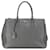 Prada Gray Medium Saffiano Galleria Double Zip Tote Grey Leather  ref.1361870