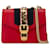Rote Mini-Umhängetasche „Sylvie“ aus Leder mit Kette von Gucci Kalbähnliches Kalb  ref.1361879