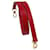 Removable red Louis Vuitton shoulder strap leather strap Golden  ref.1361950