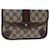 GUCCI GG Supreme Web Sherry Line Pouch PVC Beige Red 014 89 5205 Auth ac2968  ref.1362232