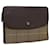 Autre Marque Burberrys Nova Check Clutch Bag Canvas Brown Auth bs13823 Cloth  ref.1362244