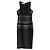 Vestido lápis preto bordado Amanda Wakeley