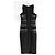 Vestido lápis preto bordado Amanda Wakeley - vista 2