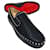 Sapatos Christian Louboutin slip-on Pik Boat tamanho 41,5. Preto Couro Metal  ref.1362994