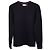 Waffelstrickpullover von Moncler aus marineblauer Baumwolle