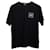 Burberry T-shirt ras du cou à imprimé graphique en coton noir  ref.1363105