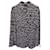 Camicia abbottonata a maniche lunghe con stampa logo Balenciaga in seta nera  ref.1363132
