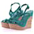 GIANVITO ROSSI  Sandals T.eu 41 Suede Turquoise  ref.1363148