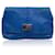 Orciani Petit sac à bandoulière en cuir bleu avec bandoulière chaîne  ref.1363201