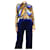 Victoria Beckham Mehrfarbig gemustertes Seidenhemd - Größe UK 8 Mehrfarben  ref.1363347