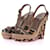 CHRISTIAN LOUBOUTIN  Sandals T.eu 41 Pony-style calf leather Brown Pony-style calfskin  ref.1363397