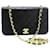 Chanel BLACK VINTAGE 1989 lambskin full-flap shoulder bag Leather  ref.1363564