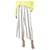 Khaite Cream silk striped wide-leg trousers - size XS  ref.1363590