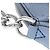 Louis Vuitton Monogramma Blu Mahina Babylone Catena BB Blu chiaro - vista 8