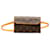 Louis Vuitton Brown Monogram Pochette Florentine Cuir Toile Marron  ref.1363811