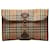 Burberry Haymarket Check Canvas Clutch Bag Canvas Clutch Bag in Good condition Cloth  ref.1363843