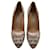 Manolo Blahnik zapatos de tacón Hangisi en talla 39. Marrón claro  ref.1363901