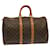 Louis Vuitton Monograma Keepall 45 Boston Bag M41428 Autenticação de LV 72974 Lona  ref.1364026