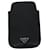 Prada Iphone case Black Leather  ref.1364367