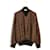 Blusa de Seda Monograma Louis Vuitton 2021 Top FR38 US8 Nova com etiquetas Marrom Preto  ref.1364918