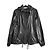 Sacai Luck Schwarzer Super-Flared Anorak-Mantel