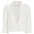 Autre Marque IRO Ivory Cezais Cropped Collarless Tweed Jacket Cream Cotton  ref.1365068