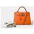 Hermès Sac HERMES Kelly 32 en Cuir Orange - 101890 - vue 2