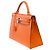 Hermès Sac HERMES Kelly 32 en Cuir Orange - 101890 - vue 5
