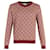 Pull Gucci Logo-Intarsia en Laine Rouge  ref.1365495