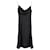 Versace - Robe nuisette à col bénitier en satin noir  ref.1365546