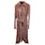 Robe chemise mi-longue à imprimé cachemire Etro en viscose rouge Fibre de cellulose  ref.1365555