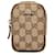 Gucci Canvas-Leder-Zigarettenetui 115249 in gutem Zustand Beige Leinwand  ref.1365590