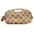 Gucci GG Canvas Bamboo Pouch Beige Gold Leather in Very Good Condition Cloth  ref.1365591