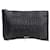 Prada Bolsa Clutch Nappa Gaufre em muito bom estado Preto Couro  ref.1365595