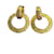 Boucles d'oreilles à clip Chanel petites créoles Boucles d'oreilles en métal en bon état  ref.1365606