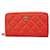 Chanel Portefeuille Zippé Red Leather  ref.1365839