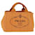 PRADA Canapa PM Hand Bag Canvas Orange Auth ep4144 Cloth  ref.1366416