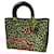 Lady Dior large size Brown Leopard print Leather  ref.1366516
